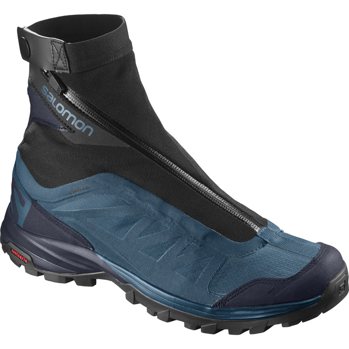 SALOMON OUTPATH PRO GTX® Philippines - Men's Hiking Shoes - Blue/Black | 604328-TZD